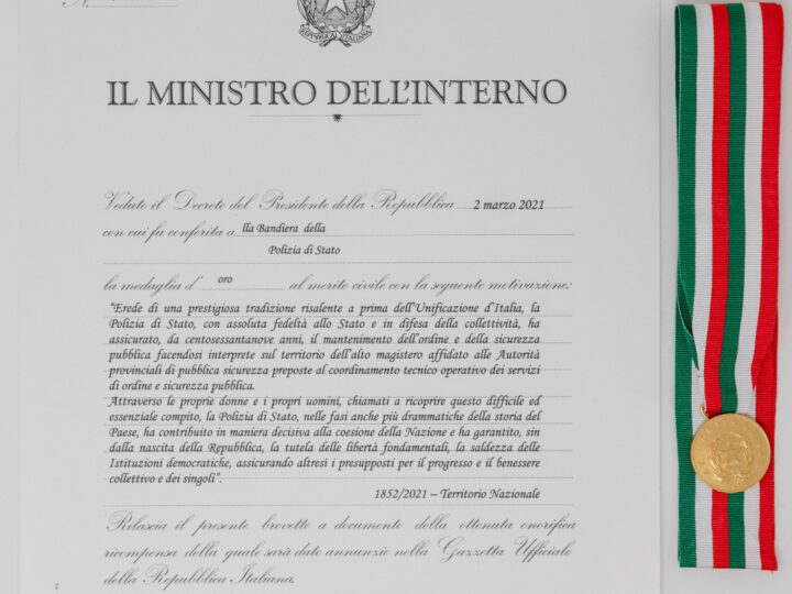 169°della fondazione del Corpo della Polizia Stato di celebrato nel rispetto delle regole di prudenza sanitaria imposte dalla pandemia Covid-19, a Catania e in tutta Italia