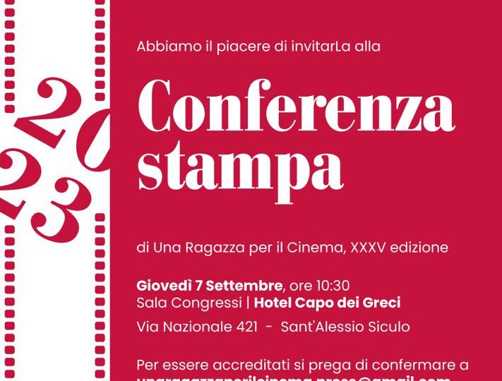 Conferenza stampa di una Ragazza per il Cinema, XXXV edizione