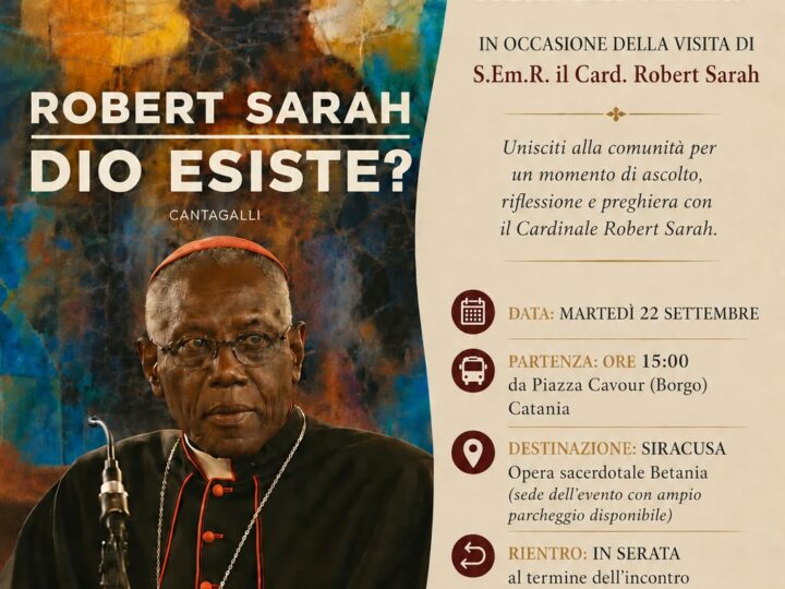 PRESENRAZIONE LIBRO ROBERT SARAH – DIO ESISTE?