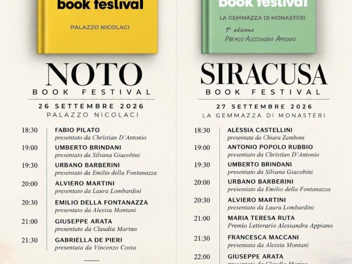 NOTO E SIRACUSA BOOK FESTIVAL