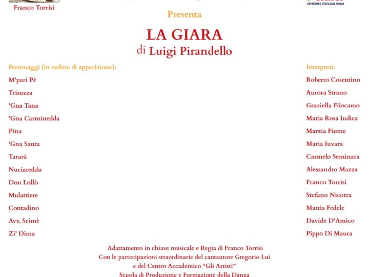 Teatro per passione – La Giara di L. Pirandello