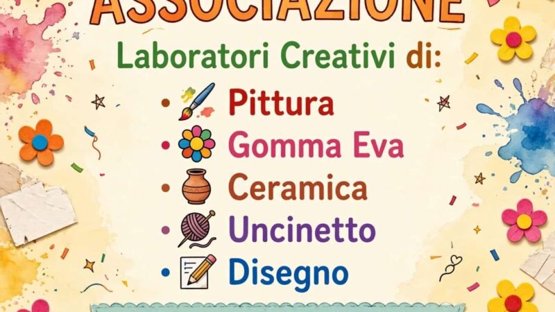 5 OTTOBRE APERTURA ASSOCIAZIONE